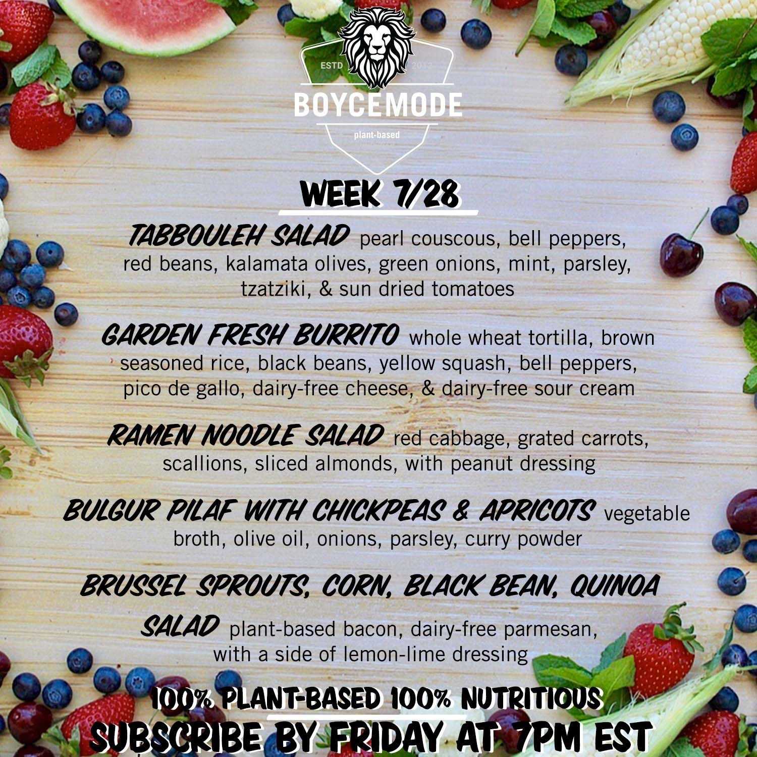 menu post