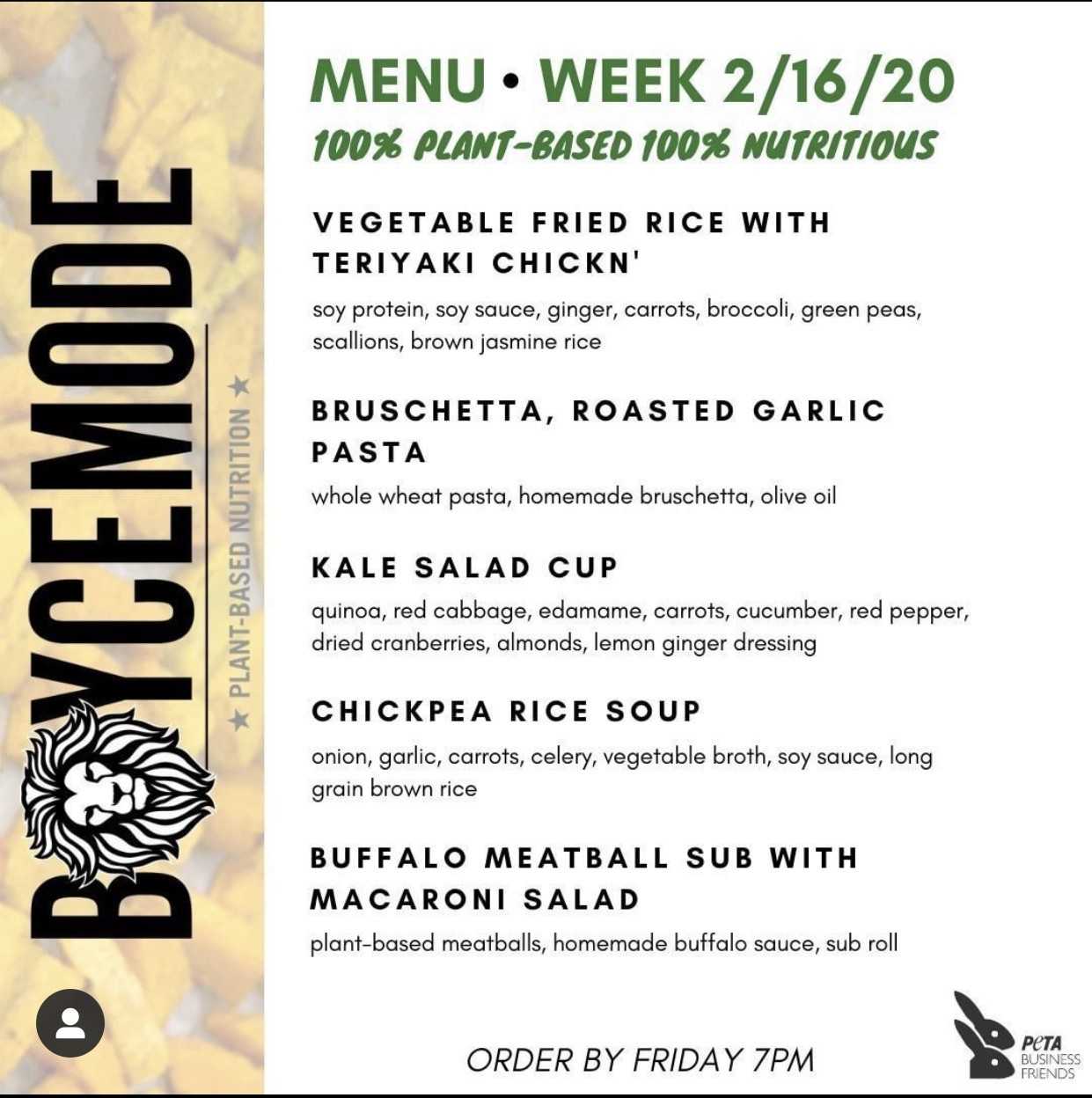 menu post